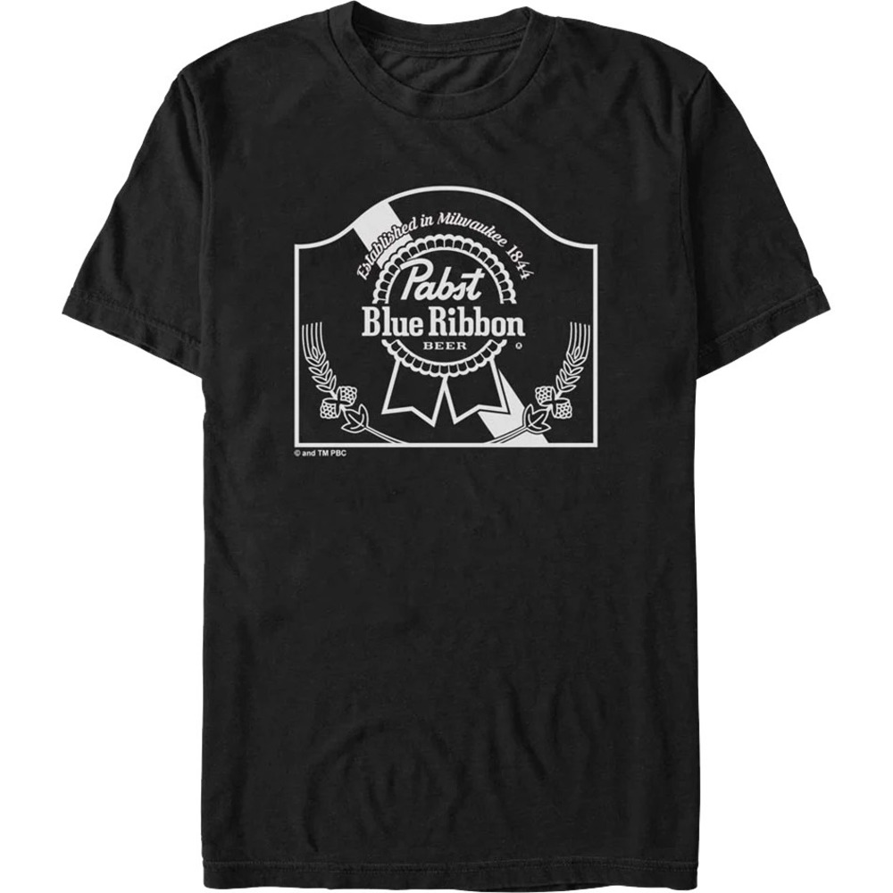 Established In Milwaukee Pabst Blue Ribbon Tshirt